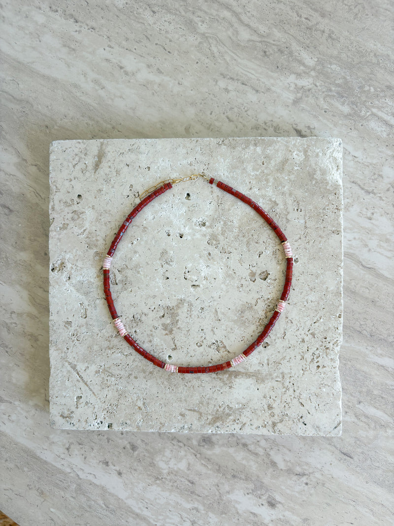 Collier Noosa - Rouge